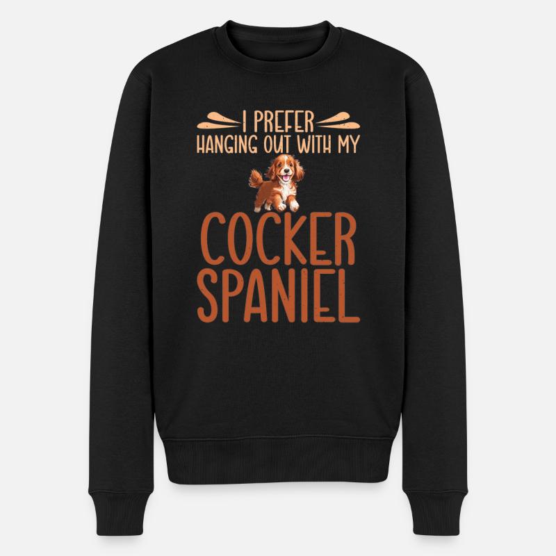 Cocker Spaniel Gifts - Männer Premium Bio Pullover - Schwarz