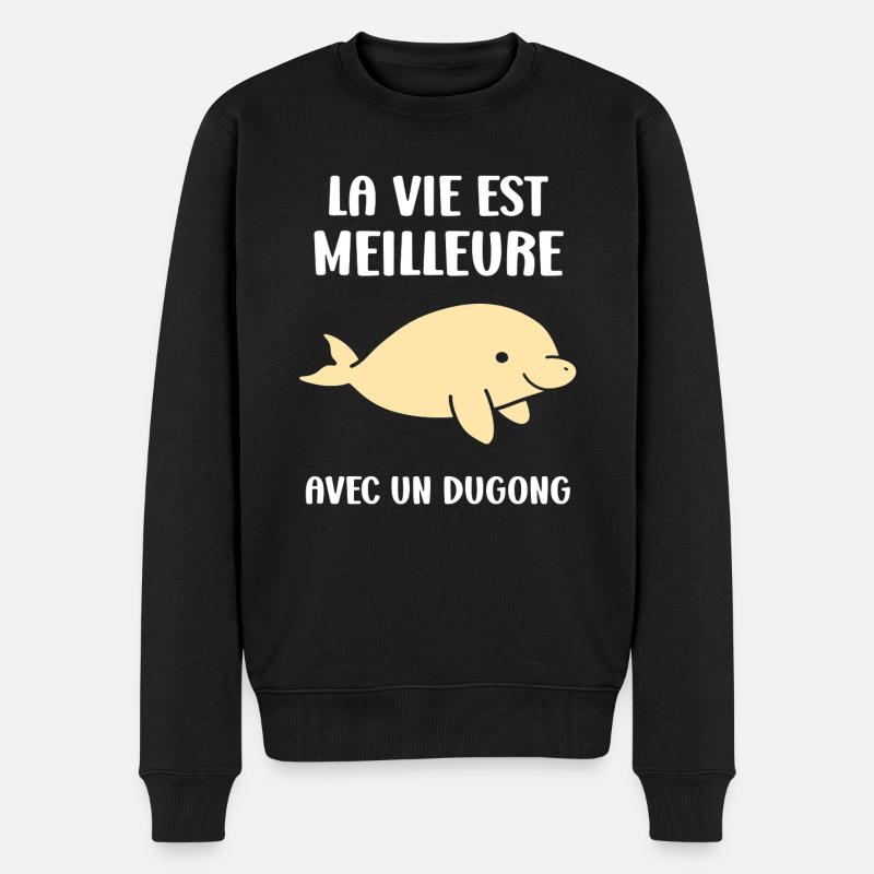 Dugong - Pull Premium bio Homme - noir