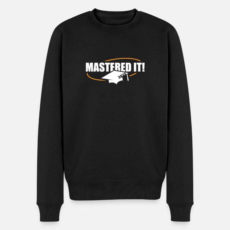 Master 2025 Masterabschluss Sponsion Graduation - Männer Premium Bio Pullover - Schwarz