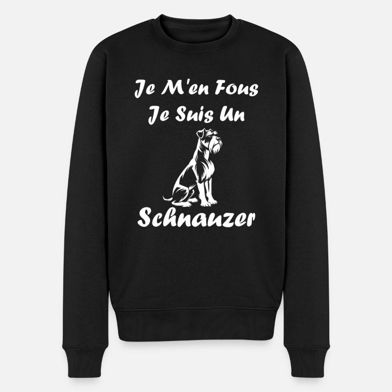 Schnauzer - Pull Premium bio Homme - noir