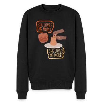 Lustiges Töpfer Töpfern Geschenk Geschenkidee - Männer Premium Bio Pullover - Schwarz - Vorne - Nico (187cm)