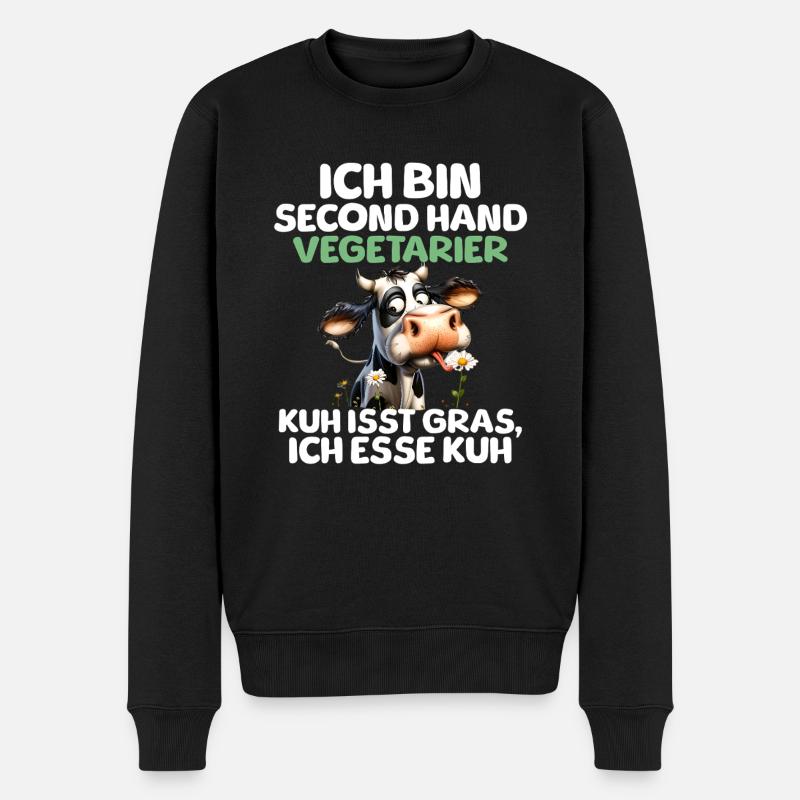 Végétarien d’occasion - Pull Premium bio Homme - noir
