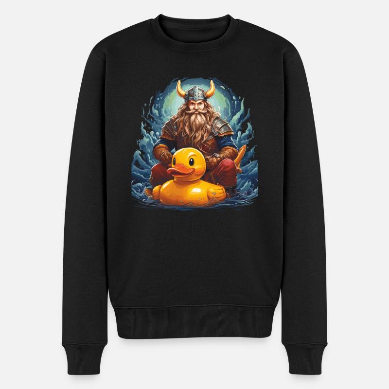 CANARD VIKING - Pull Premium bio Homme - noir