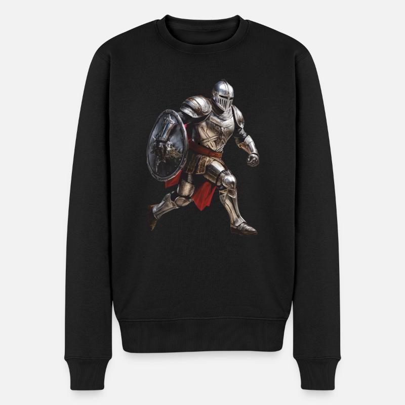 ARMURE DE CHEVALIER - Pull Premium bio Homme - noir