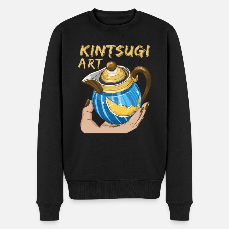 L’ART DU KINTSUGI - Pull Premium bio Homme - noir