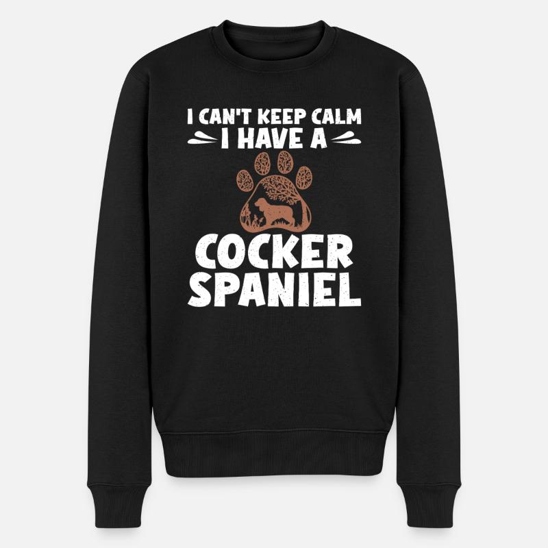 Cocker Spaniel Gifts - Men's Premium Organic Jumper - black