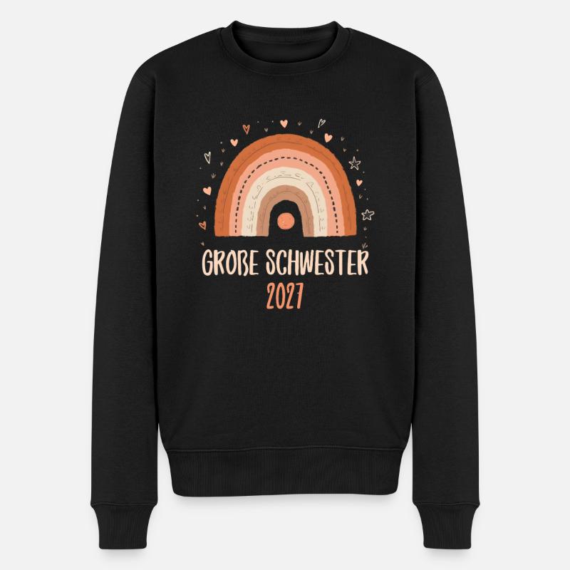 Grande Sœur 2027 Arc-en-ciel - Pull Premium bio Homme - noir