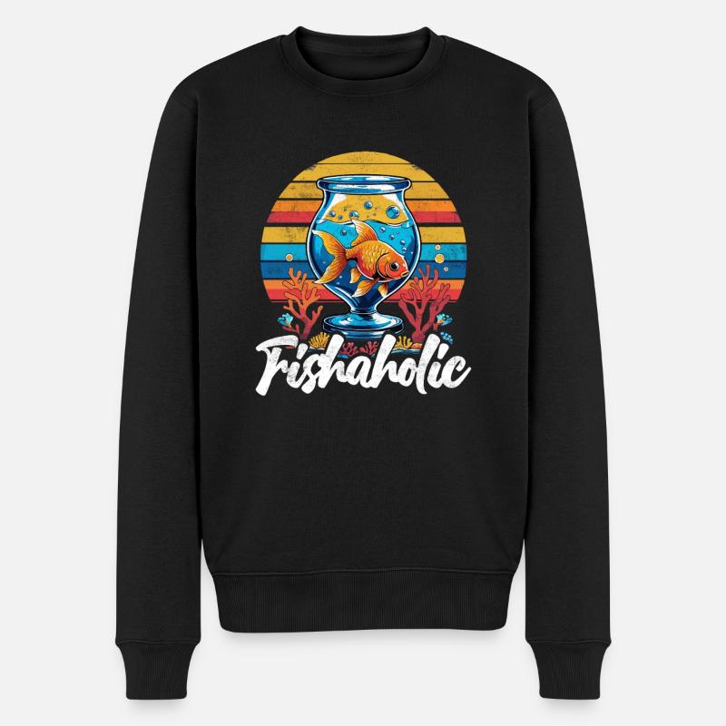 Aquarium aquatique - Pull Premium bio Homme - noir