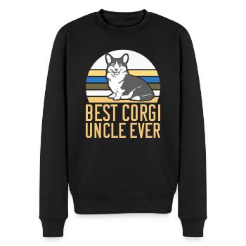 Corgi Gifts for Corgi Lovers - Männer Premium Bio Pullover - Schwarz - Vorne - Nico (187cm)
