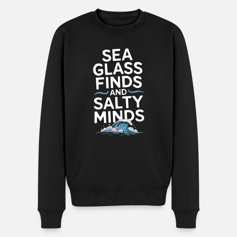 Seeglas-jäger Sammeln Meeresschätze - Männer Premium Bio Pullover - Schwarz
