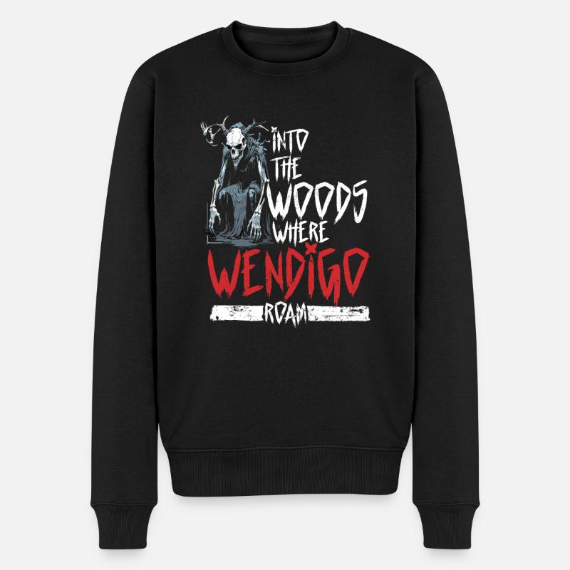 Wendigo Kryptide Cryptid - Men's Premium Organic Jumper - black