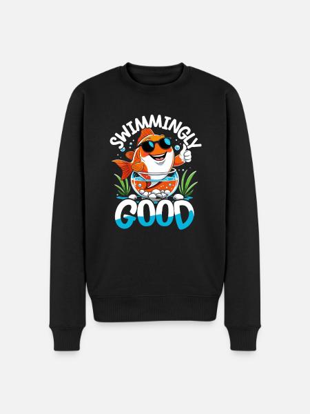 Aquarium Aquatics - Men's Premium Organic Jumper - black