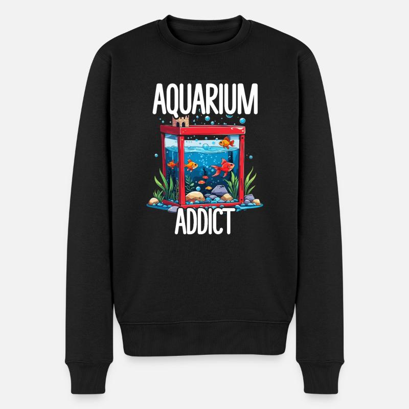 Aquarium Aquaristik - Männer Premium Bio Pullover - Schwarz