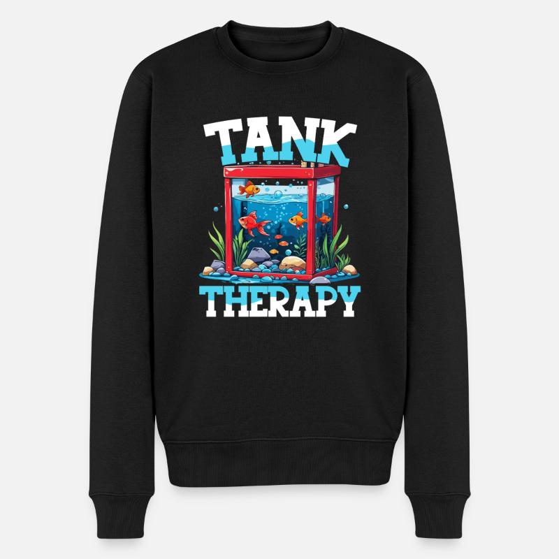 Aquarium Aquaristik - Männer Premium Bio Pullover - Schwarz