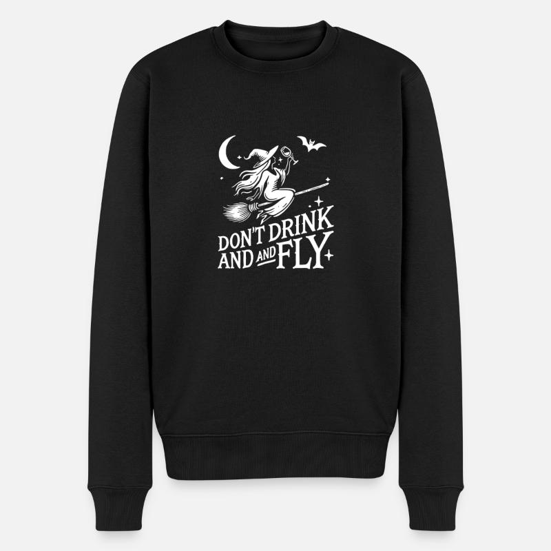 Hexen-Design für Halloween - Männer Premium Bio Pullover - Schwarz
