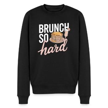 Brunch Kultur Bodenlos Mimosen Liebhaber - Männer Premium Bio Pullover - Schwarz - Vorne - Nico (187cm)