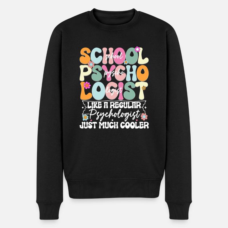 Psychologue scolaire - Pull Premium bio Homme - noir