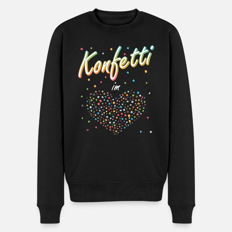 confettis carnaval carnaval design amusant - Pull Premium bio Homme - noir