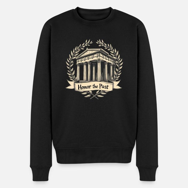 Geschichtsinteressierte Antikes Rom Enthusiasten - Männer Premium Bio Pullover - Schwarz