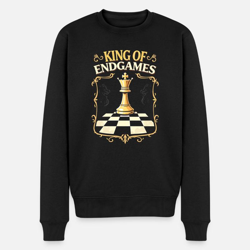 Chess Tacticians Strategy Masters Tactical - Männer Premium Bio Pullover - Schwarz