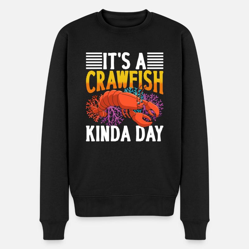 Crawfish Gifts - Männer Premium Bio Pullover - Schwarz