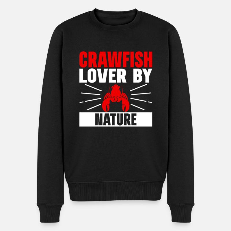 Crawfish Gifts - Männer Premium Bio Pullover - Schwarz