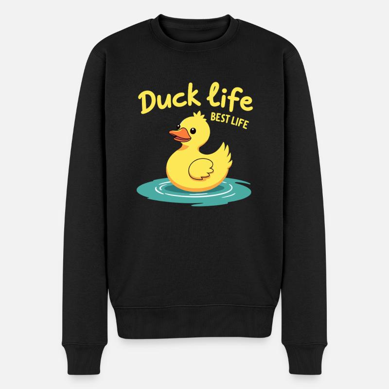 Nutztier-enten-enthusiasten Hinterhof-enten - Männer Premium Bio Pullover - Schwarz