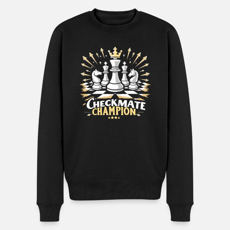 Chess Tacticians Strategy Masters Tactical - Männer Premium Bio Pullover - Schwarz