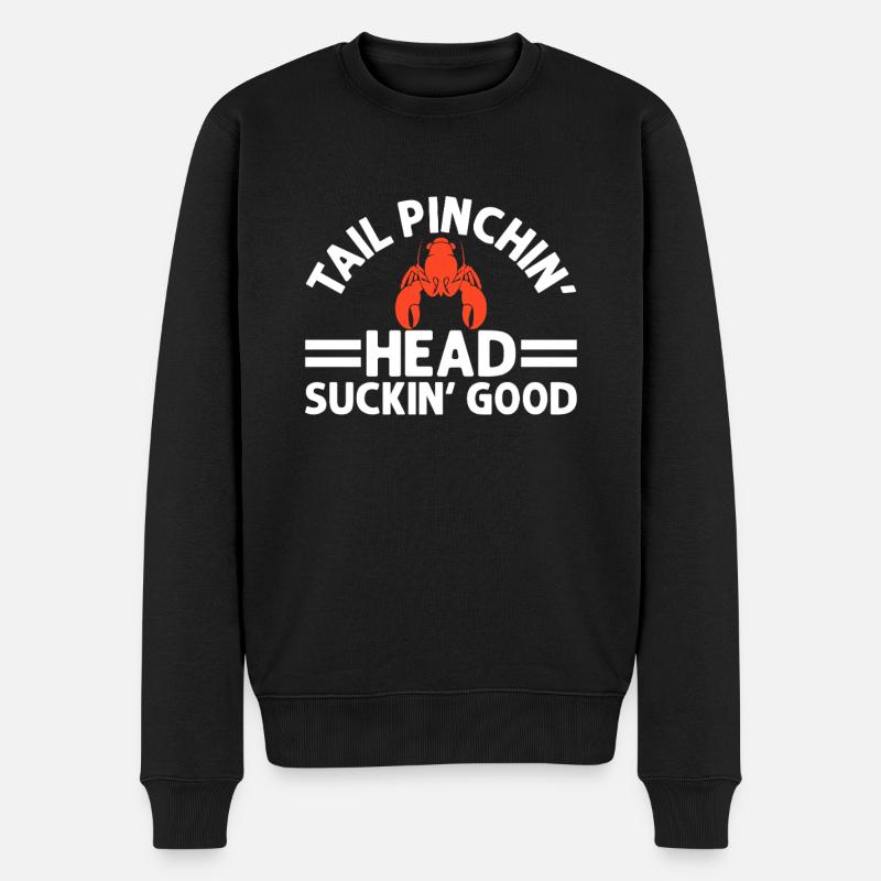 Crawfish Gifts - Männer Premium Bio Pullover - Schwarz