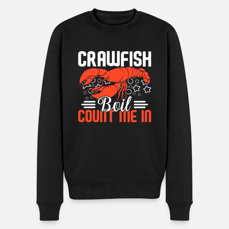 Crawfish Gifts - Männer Premium Bio Pullover - Schwarz