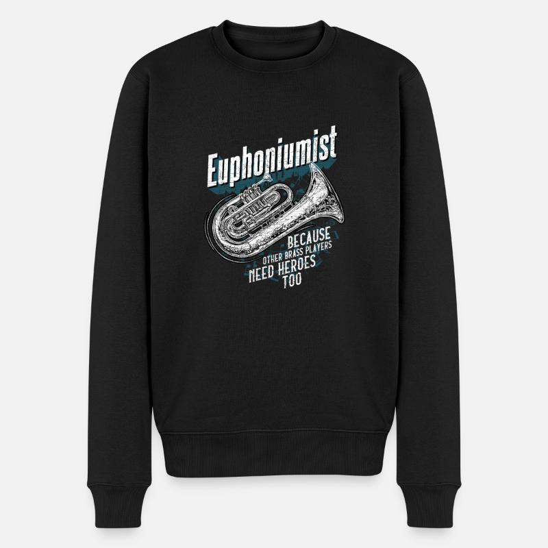 Euphonium Euphoniste - Pull Premium bio Homme - noir