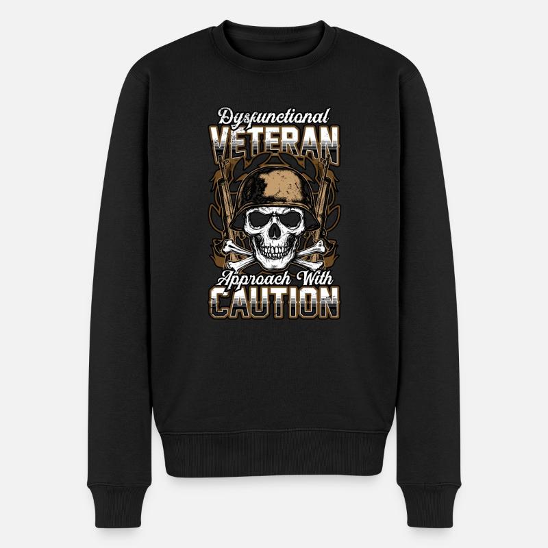 Dysfunctional Veteran - Men's Premium Organic Jumper - black