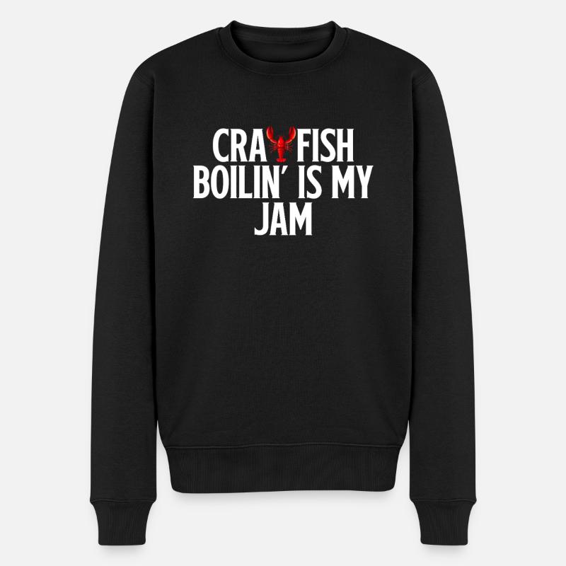 Crawfish Gifts - Männer Premium Bio Pullover - Schwarz