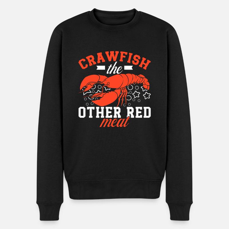 Crawfish Gifts - Männer Premium Bio Pullover - Schwarz