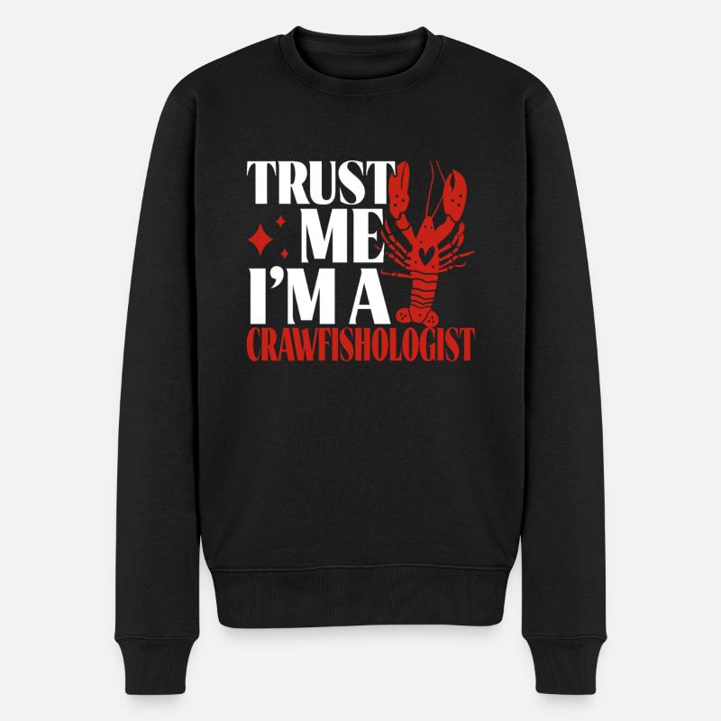 Crawfish Gifts - Männer Premium Bio Pullover - Schwarz