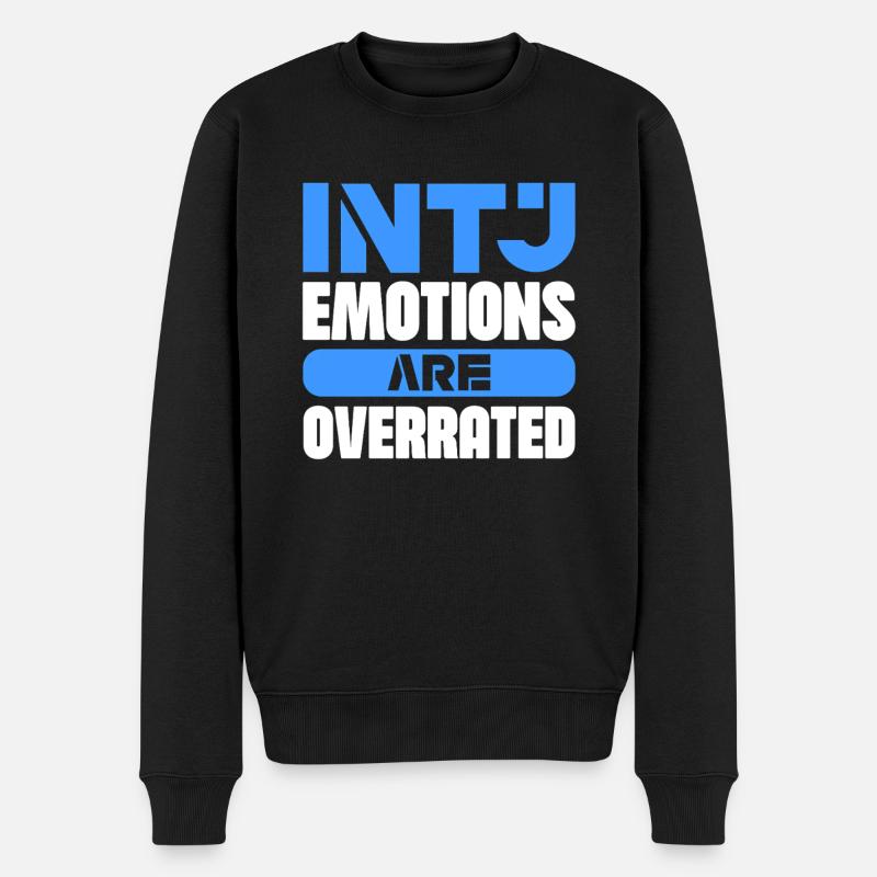 Les émotions INTJ sont surestimées - Pull Premium bio Homme - noir