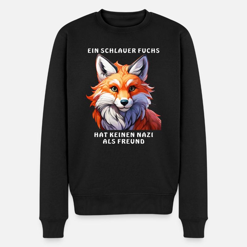 UN RENARD RUSÉ - Pull Premium bio Homme - noir
