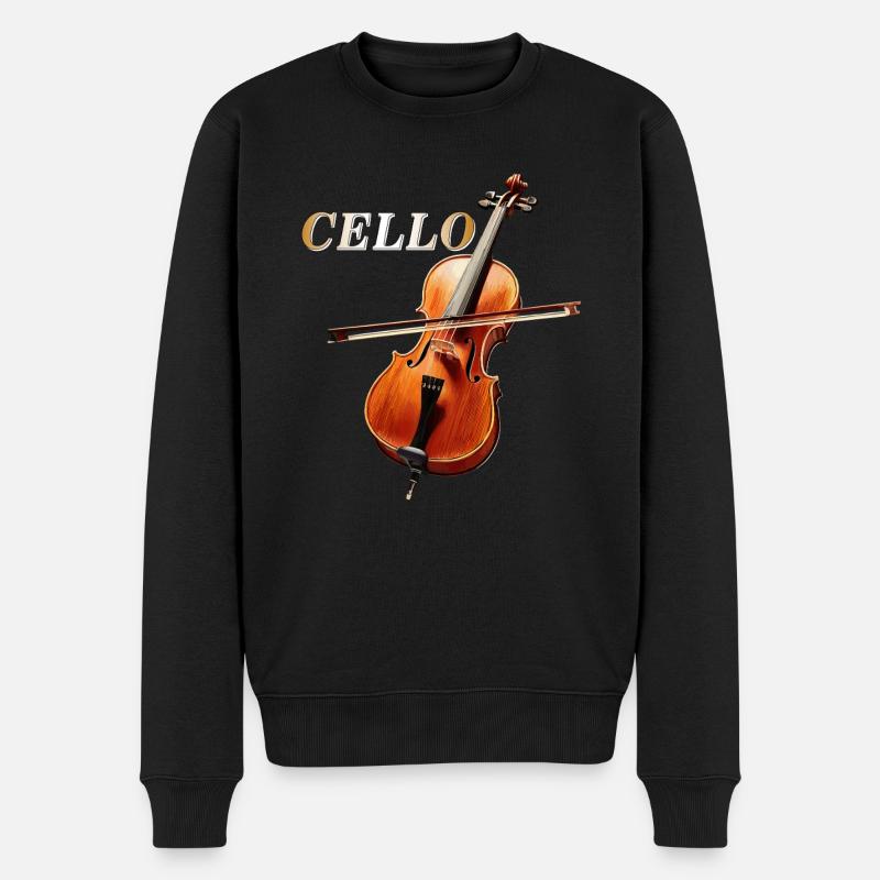 VIOLONCELLE - Pull Premium bio Homme - noir