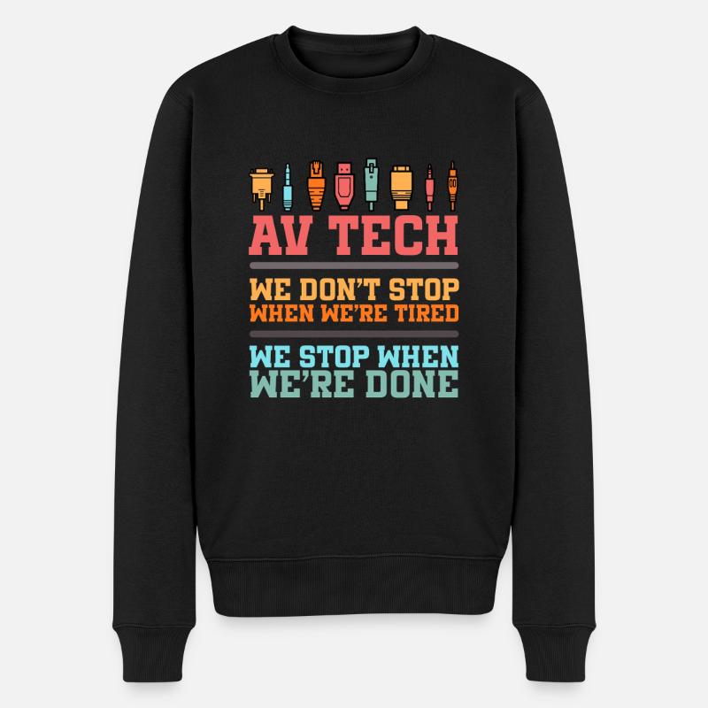 Audiovisueller Techniker AV Tech - Männer Premium Bio Pullover - Schwarz