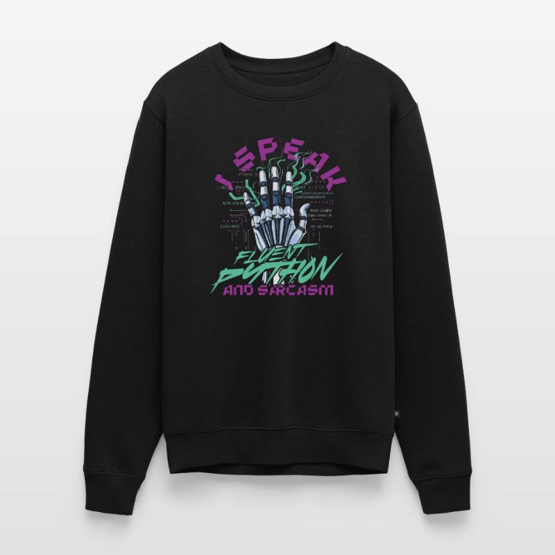 Computerlinguist Fluent Python And Sarcasm Männer Premium Bio Pullover