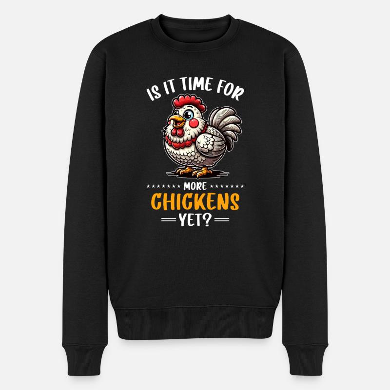 Poulets Poulets - Pull Premium bio Homme - noir