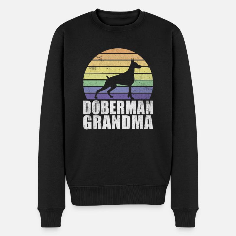 Doberman Gifts - Männer Premium Bio Pullover - Schwarz
