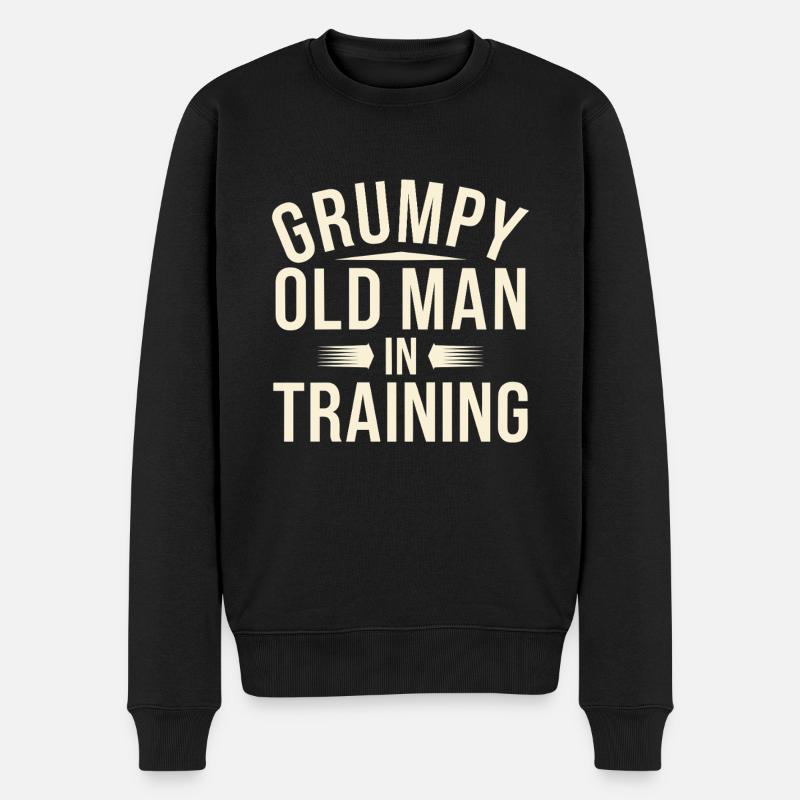 Vieil homme - Pull Premium bio Homme - noir