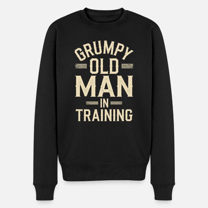 Grumpy Old Man Grumpy - Men's Premium Organic Jumper - black