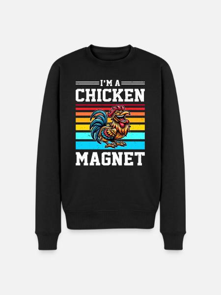 Poulets Poulets - Pull Premium bio Homme - noir