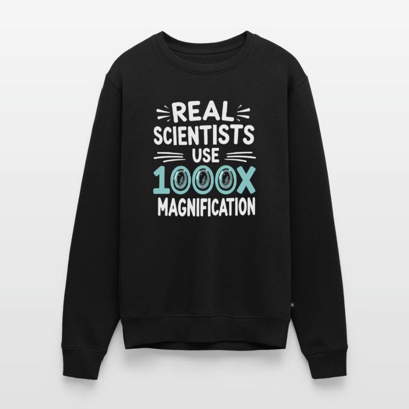 Microscope Enthusiast Lab Technician Science Men's Premium Organic Jumper
