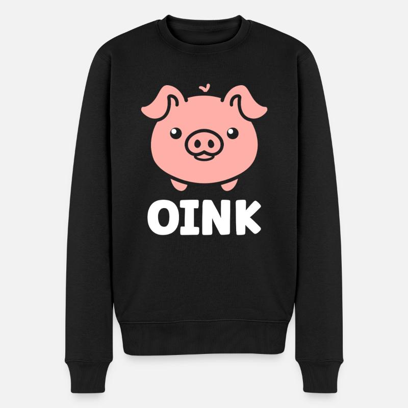 cochon - Pull Premium bio Homme - noir