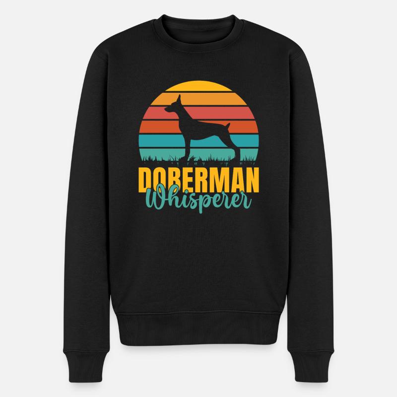 Doberman Gifts - Männer Premium Bio Pullover - Schwarz
