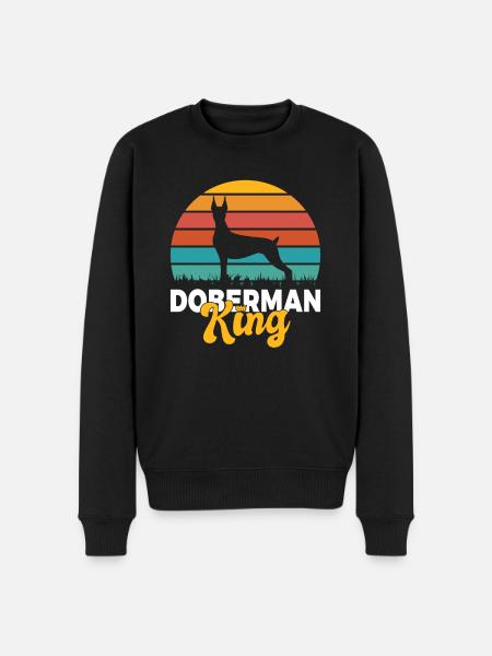 Doberman Gifts - Men's Premium Organic Jumper - black