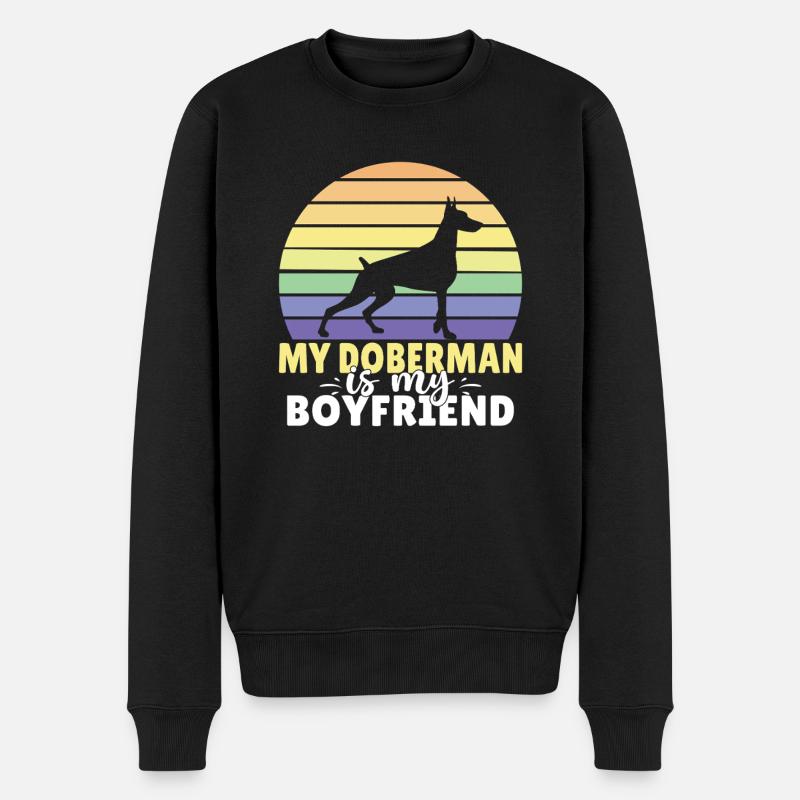 Doberman Gifts - Männer Premium Bio Pullover - Schwarz